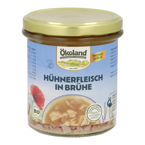 ÖKOLAND Hühnerfleisch in Brühe 320 ml
