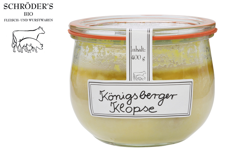 Schröders Bio Fleisch- und Wurstwaren Königsberger Klopse MW 400 g