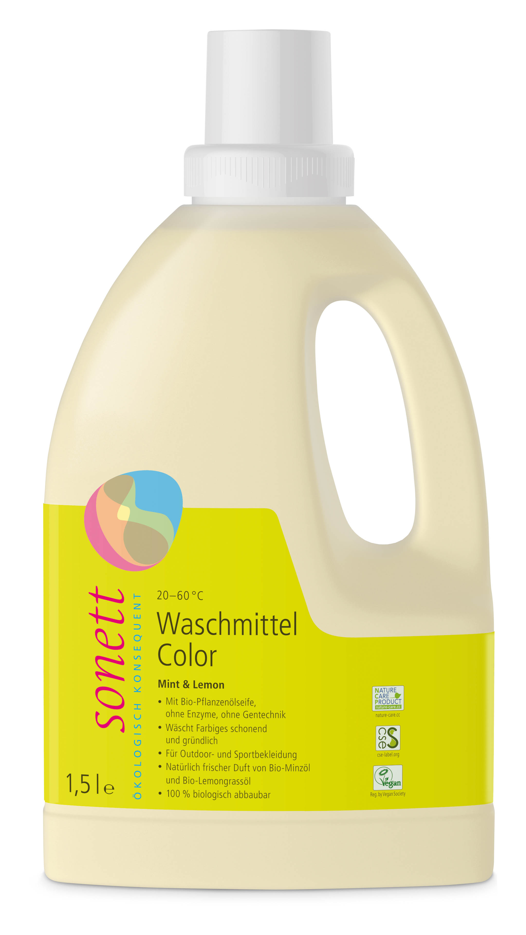 Sonett Waschmittel Color Mint & Lemon 1,5l