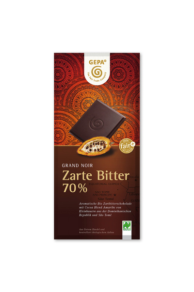GEPA - The Fair Trade Company Grand Noir Zartbitter 70% 100 g