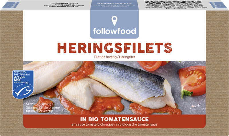 followfood Herings Filets in Bio Tomatensauce 200 g
