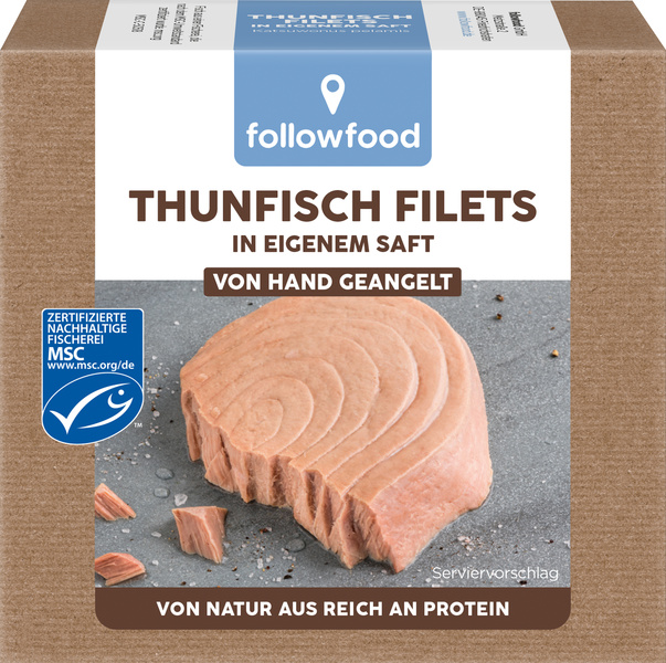 followfood Thunfisch Filets in eigenem Saft 185 g
