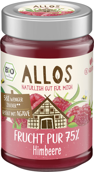Allos Frucht Pur 75% Himbeere 200 g