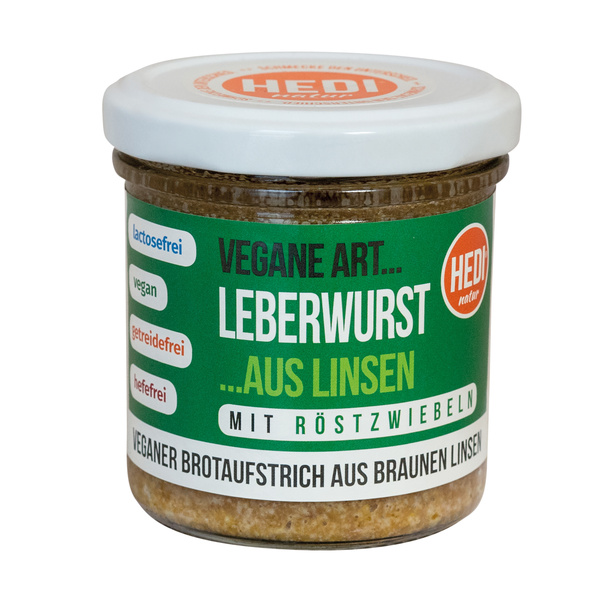 HEDI Leberwurst mit Röstzwiebeln Aufstrich aus Linsen 140 g