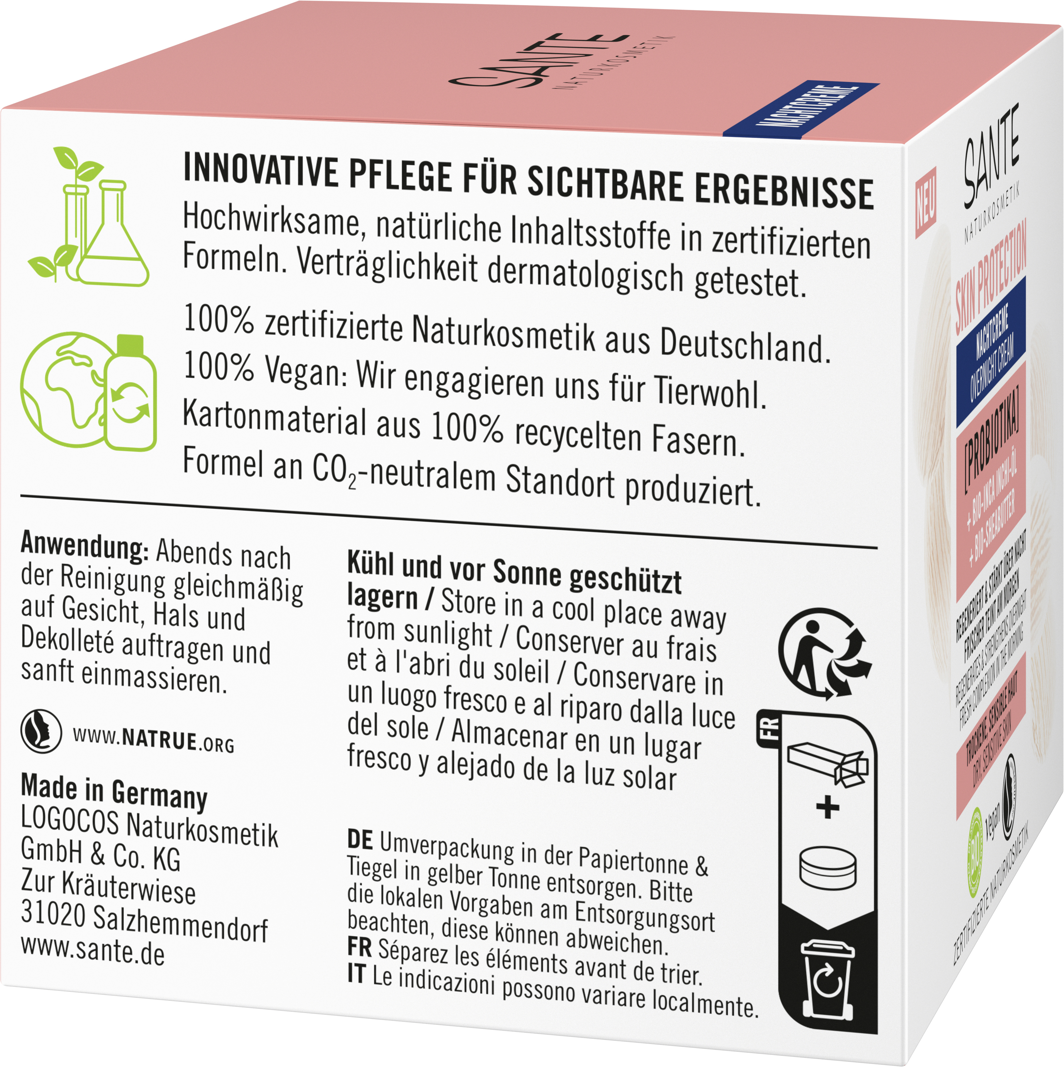 Sante SKIN PROTECTION NACHTCREME 50ml