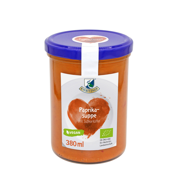 Kiebitzhof Paprika-Suppe mit Süßkartoffel 380 ml