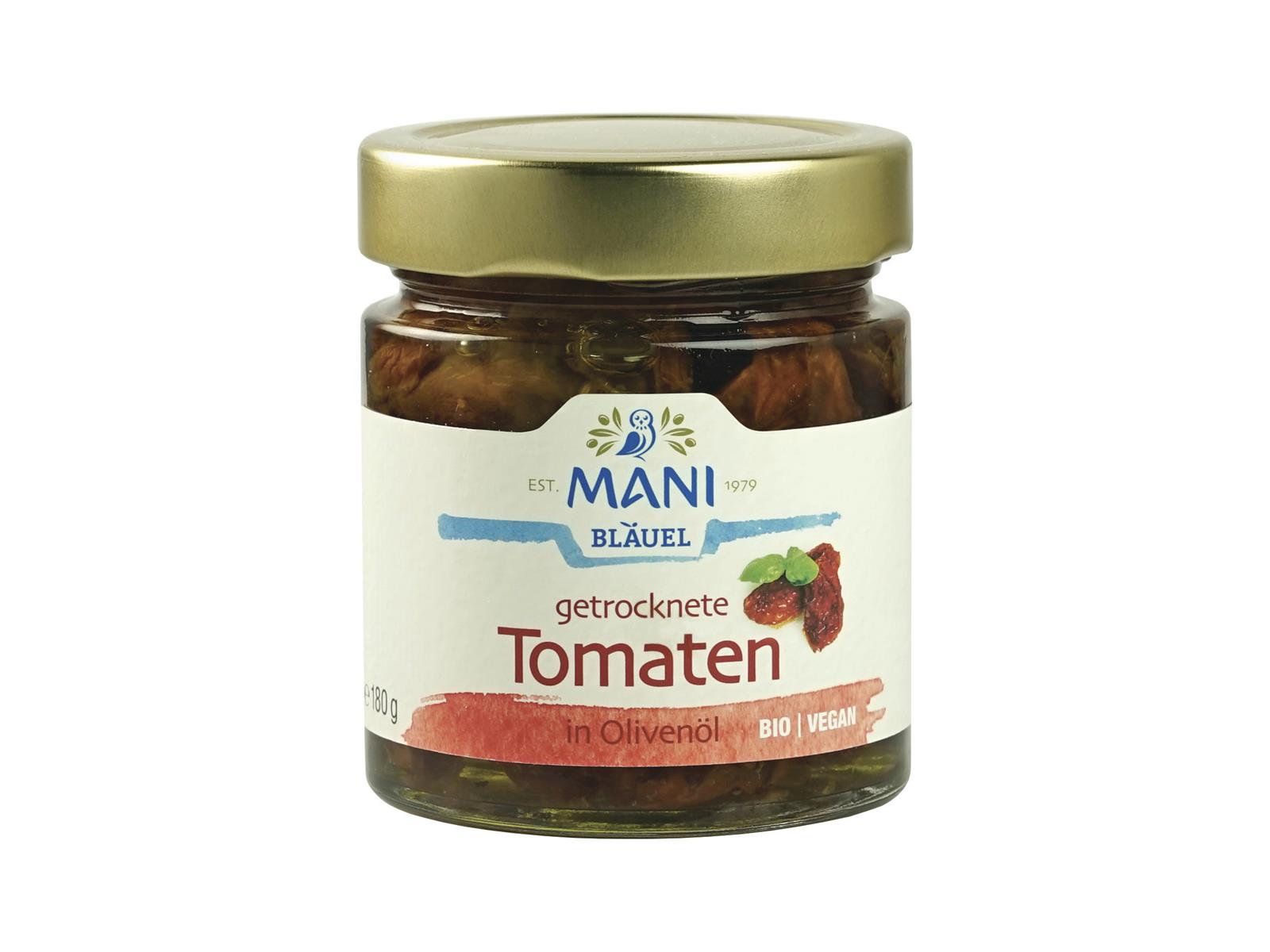 Mani Bläuel Getrocknete Tomaten in Olivenöl 180g