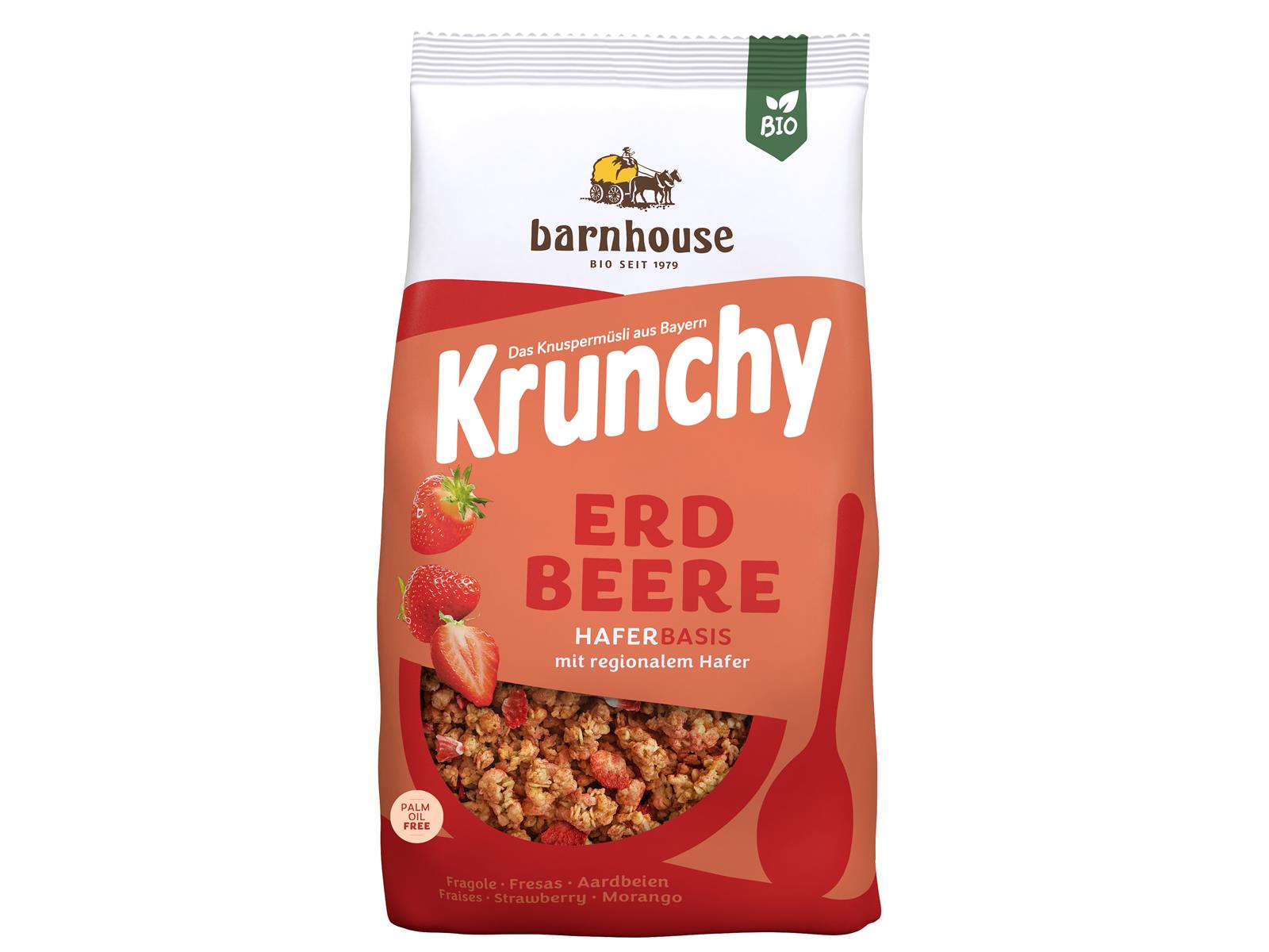 Barnhouse Krunchy Erdbeer 375g