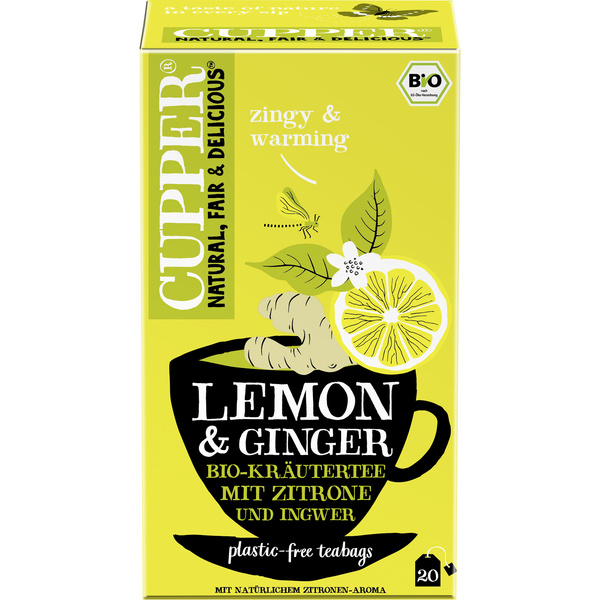 Cupper Zitronentee mit Ingwer 20 Btl. 50 g