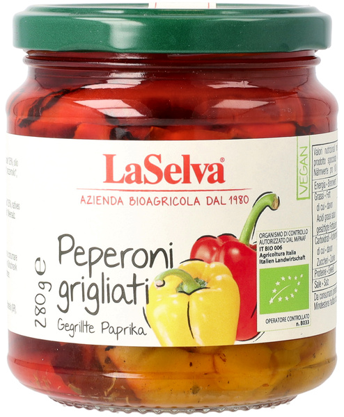 LaSelva Gegrillte Paprika in Öl 280 g