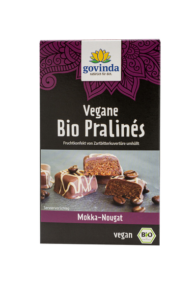 Govinda Pralinés Mokka-Nougat Vegan 70 g