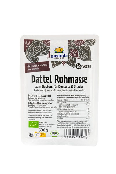 Govinda Dattel Rohmasse 500 g