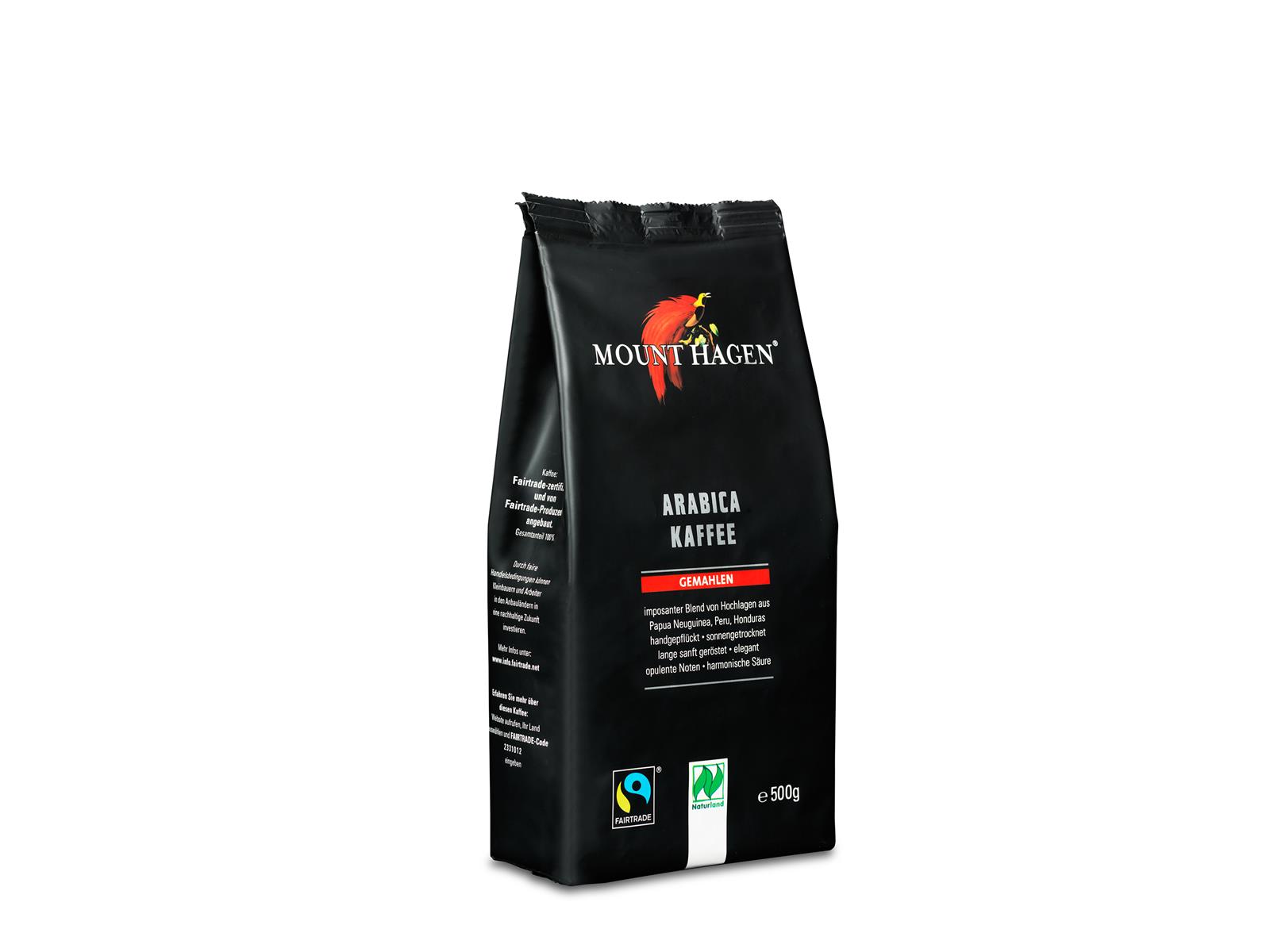 Mount Hagen Arabica Kaffee gemahlen 500 g