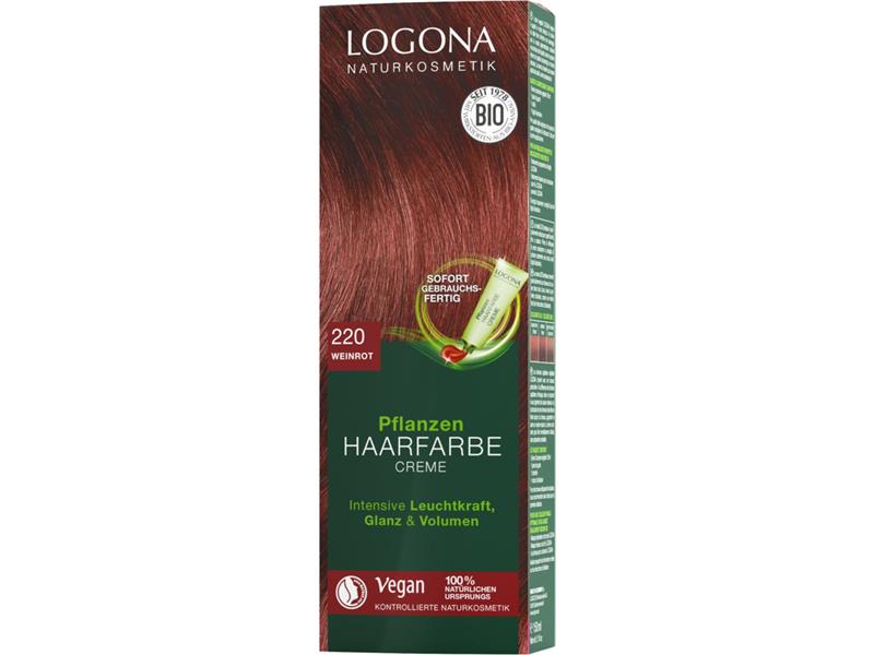 Logona Pflanzen Haarfarbe Creme 220 weinrot 150ml