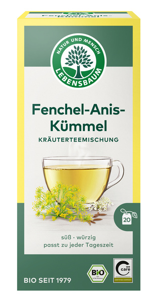 LEBENSBAUM Fenchel Anis Kümmel Tee 20 Btl. 50 g