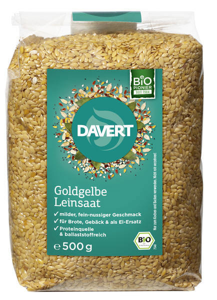 Davert Leinsaat Goldgelb 500 g