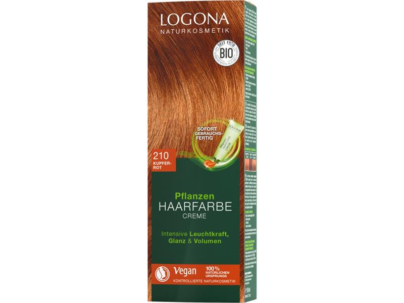 Logona Pflanzen Haarfarbe Creme 210 kupferrot 150ml