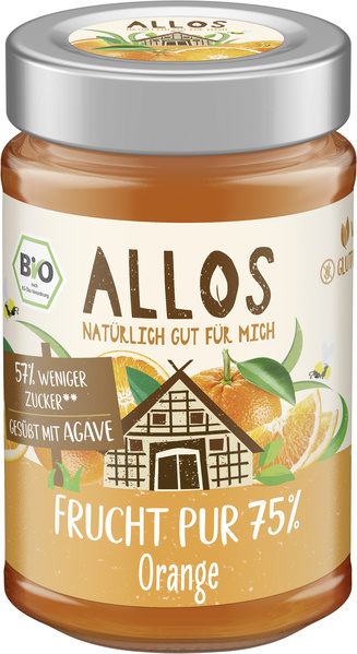Allos Frucht Pur 75% Orange 200 g