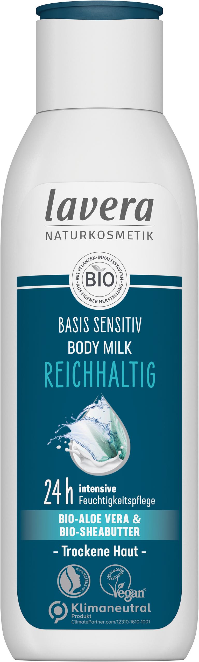 Lavera Basis Sensitiv Body Milk Reichhaltig 250ml