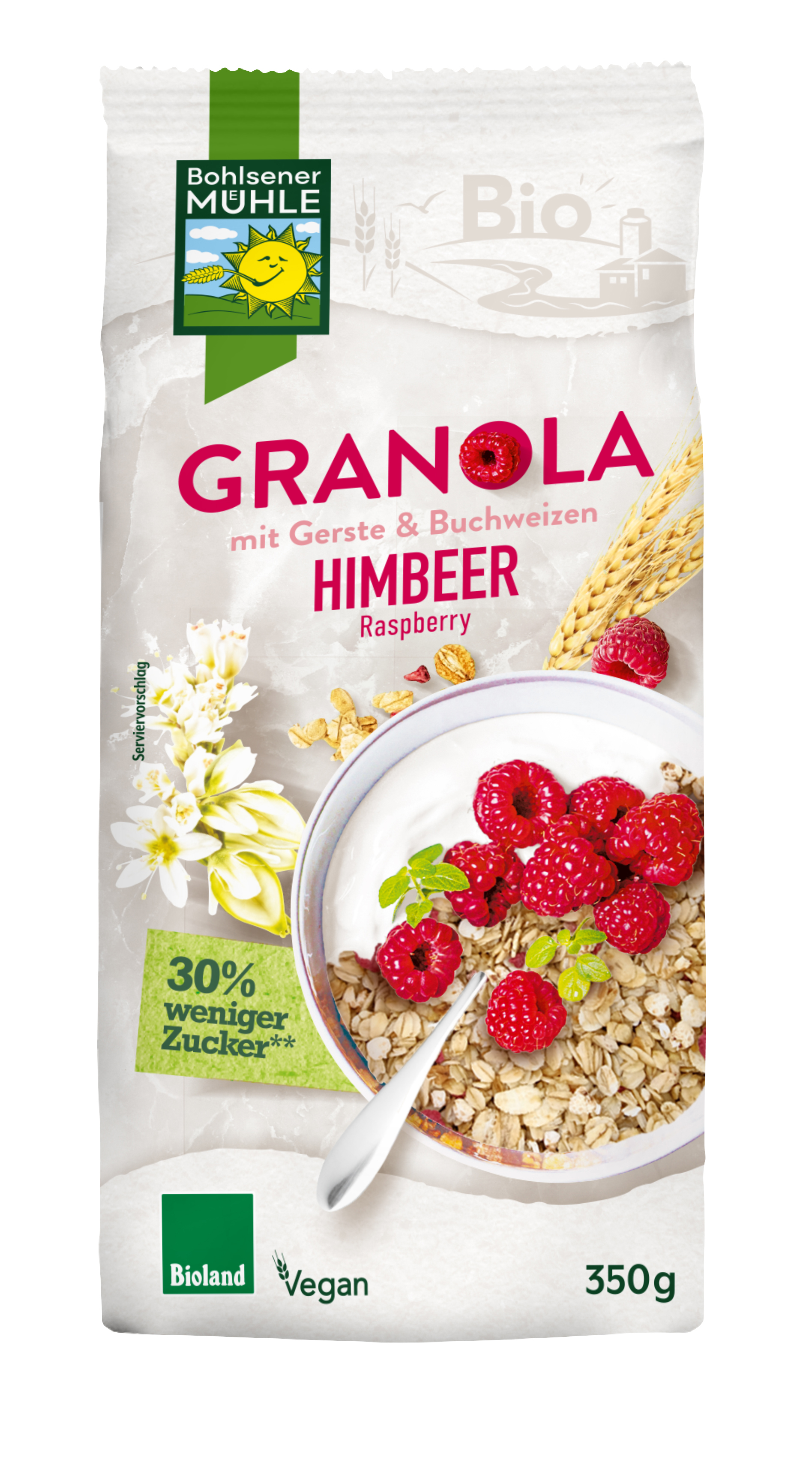 Bohlsener Mühle Granola Himbeer 350 g