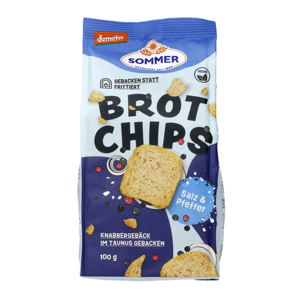 SOMMER BACKKUNST SEIT 1864 Brot Chips - Salz & Pfeffer 100 g