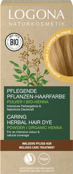 Logona Pflanzen-Haarfarbe Pulver kupferblond 100 g