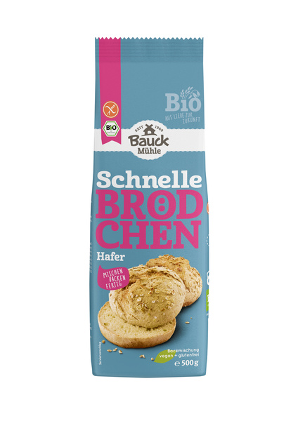 Bauck Mühle Schnelle Brötchen Hafer glutenfrei 500 g