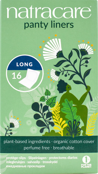Natracare Slipeinlagen lang verpackt 16 Stück