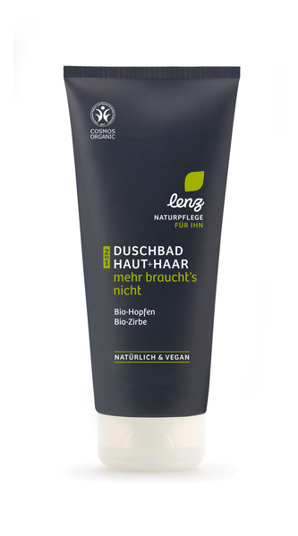 Lenz Naturpflege Männer Duschbad für ihn Hopfen & Zirbe 200 ml