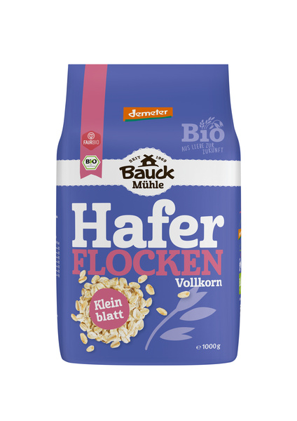 Bauck Mühle Haferflocken Kleinblatt Demeter 1000 g