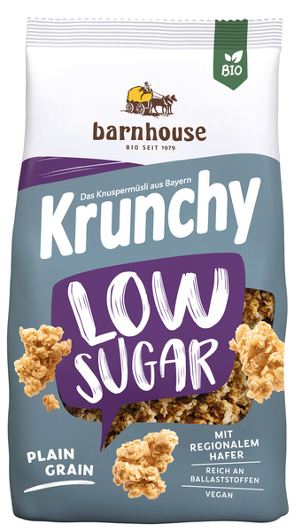Barnhouse  Krunchy Low Sugar Plain Grain 375 g