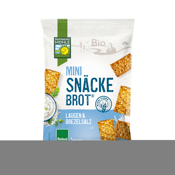 Bohlsener Mühle Mini Snäckebrot Laugen & Brezelsalz 95 g