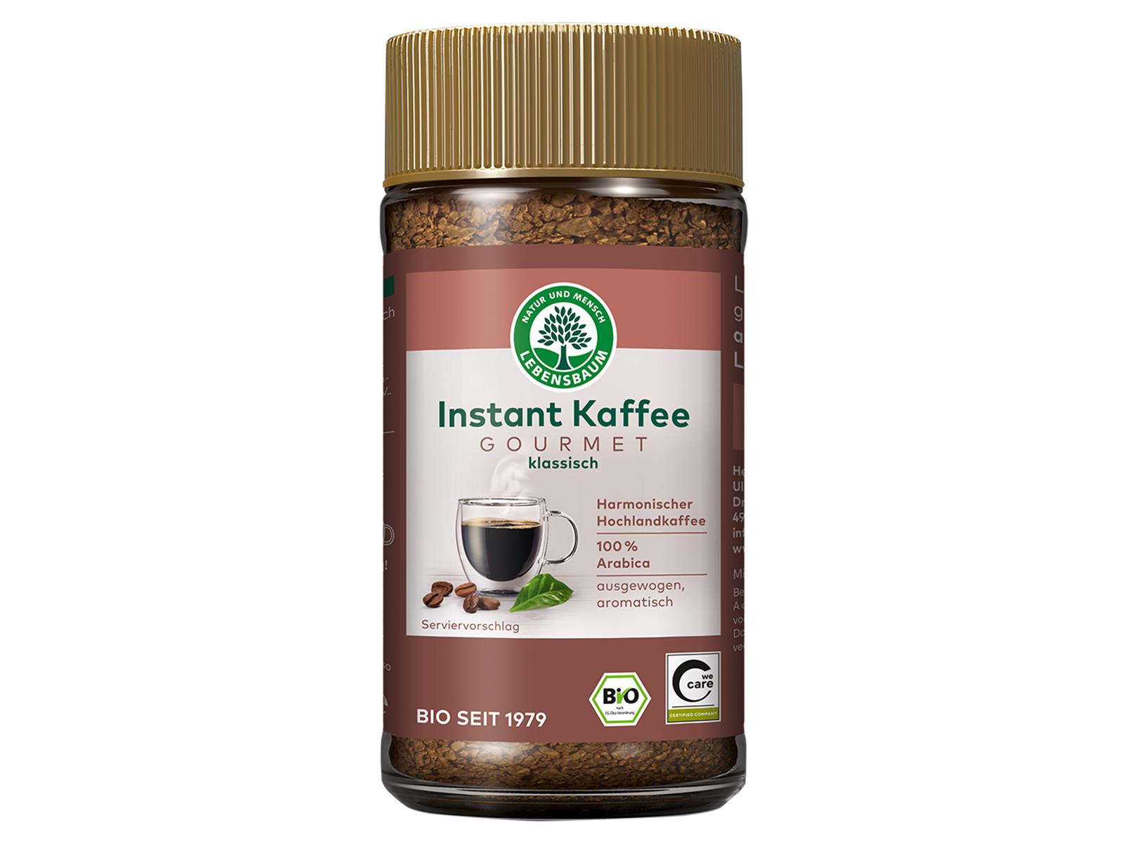 Lebensbaum Gourmet Kaffee Instant 100g