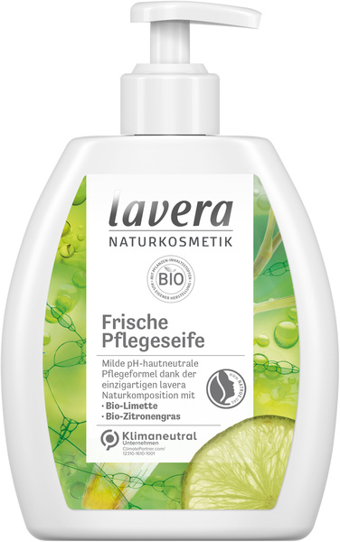 lavera Frische Pflegeseife Limette & Zitronengras 250 ml