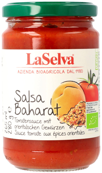 LaSelva Tomatensauce Baharat mit orient. Gewürzen 280 g