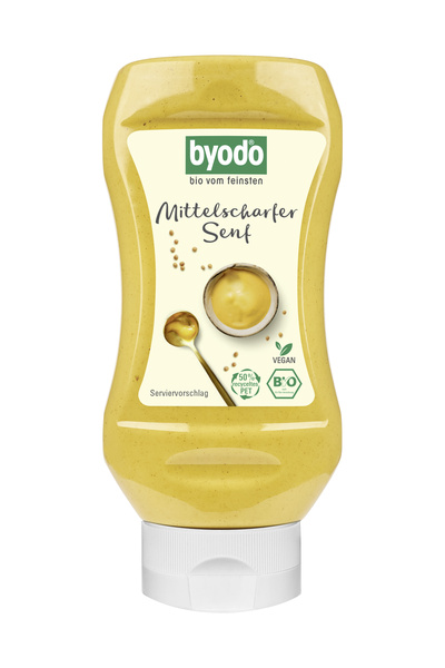 Byodo Mittelscharfer Senf PET 300 ml