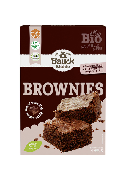 Bauck Mühle Brownies glf 400 g