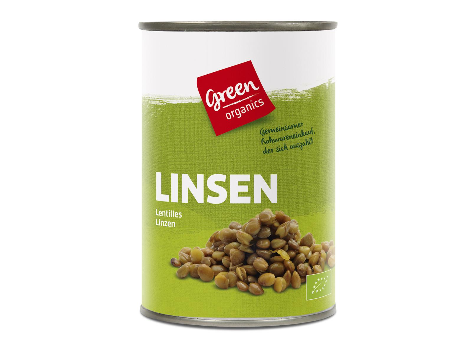 greenorganics Linsen in der Dose 400 g