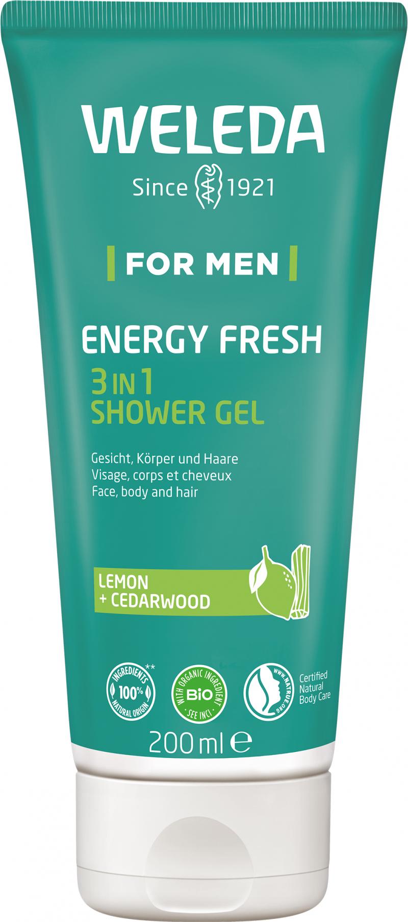 Weleda For Men Energy Fresh 3in1 Shower Gel 200ml