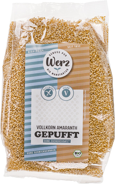 Naturkornmühle Werz Amaranth Vollkorn gepufft glf 125 g