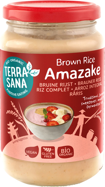 TerraSana Amazake fermentierter brauner Reismalz 380 g