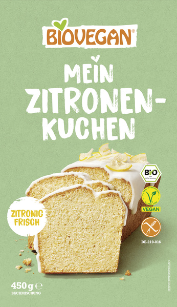 Biovegan Mein Zitronenkuchen Backmischung 450 g