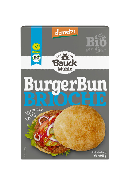 Bauck Mühle Burger Bun Brioche Demeter 400 g
