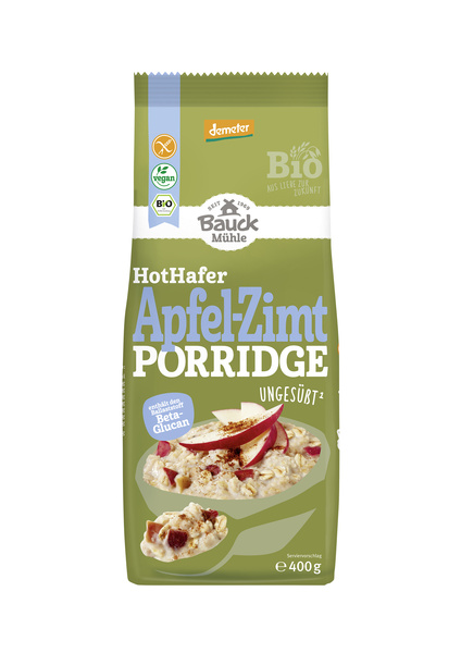 Bauck Mühle Hot Hafer Apfel-Zimt Porridge glf 400 g
