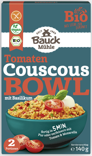 Bauck Mühle Couscous Bowl Tomate gf 140 g