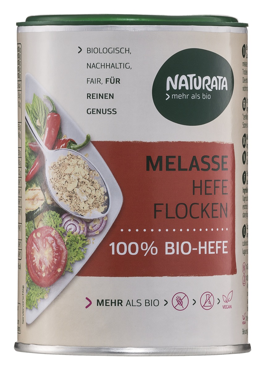 Naturata Melasse Hefeflocken mit Bio Hefe 100 g