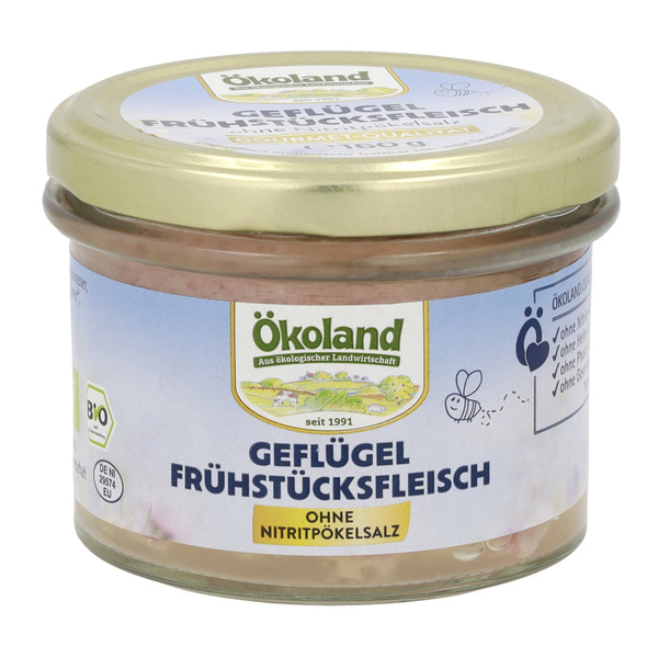 ÖKOLAND Geflügel-Frühstücksfleisch 160 g