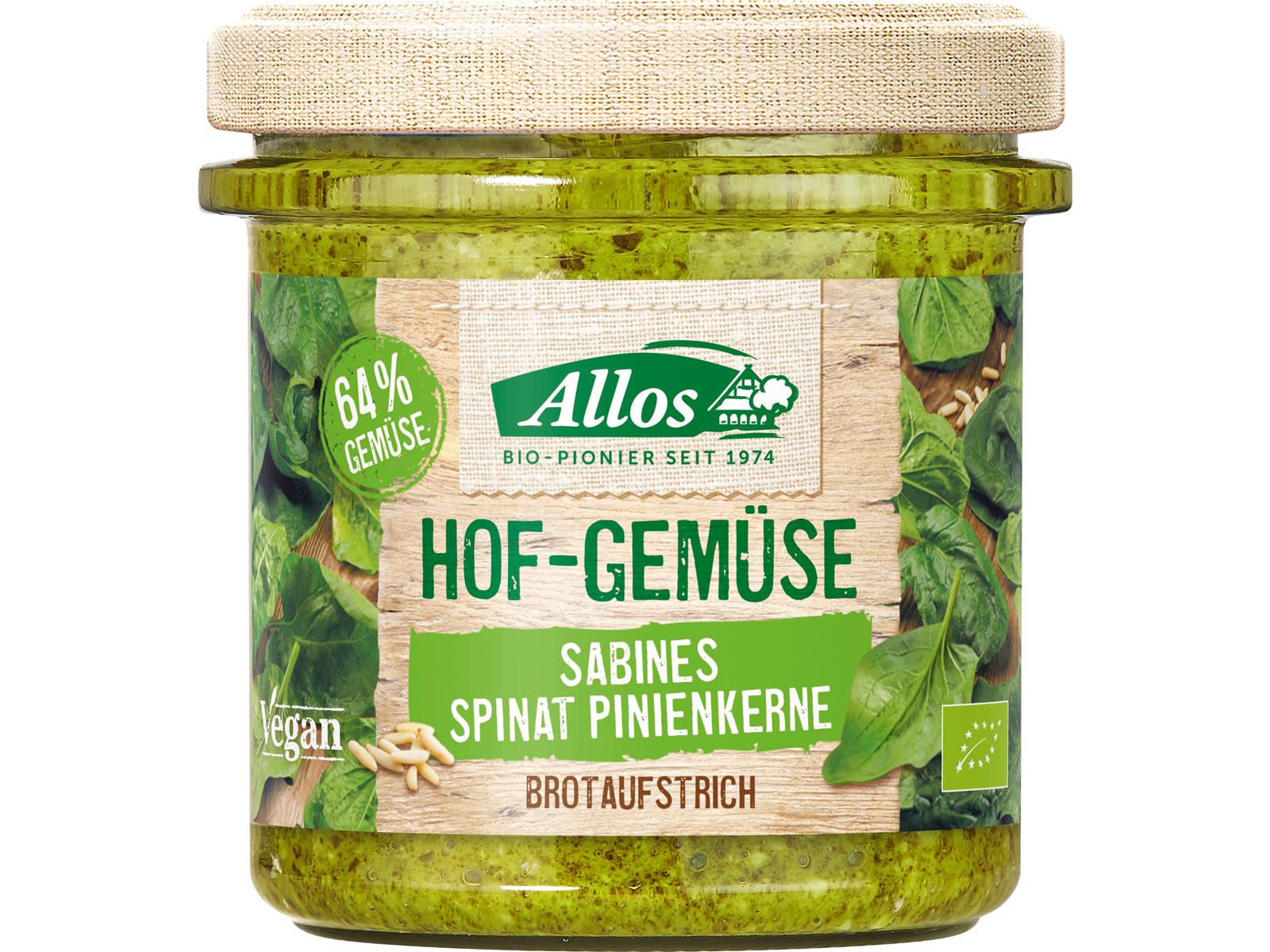 Allos Hof Gemüse Spinat Pinienkerne 135 g