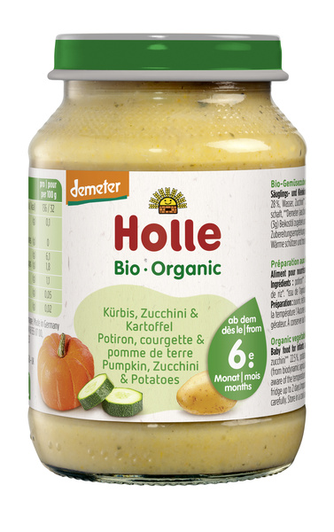 Holle Kürbis & Zucchini mit Kartoffel 190 g