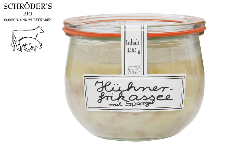 Schröders Bio Fleisch- und Wurstwaren Hühnerfrikassee MW 400 g